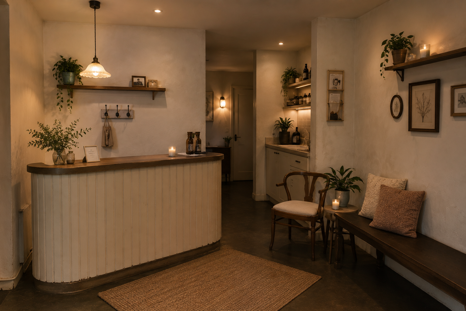 Modern workplace business interior